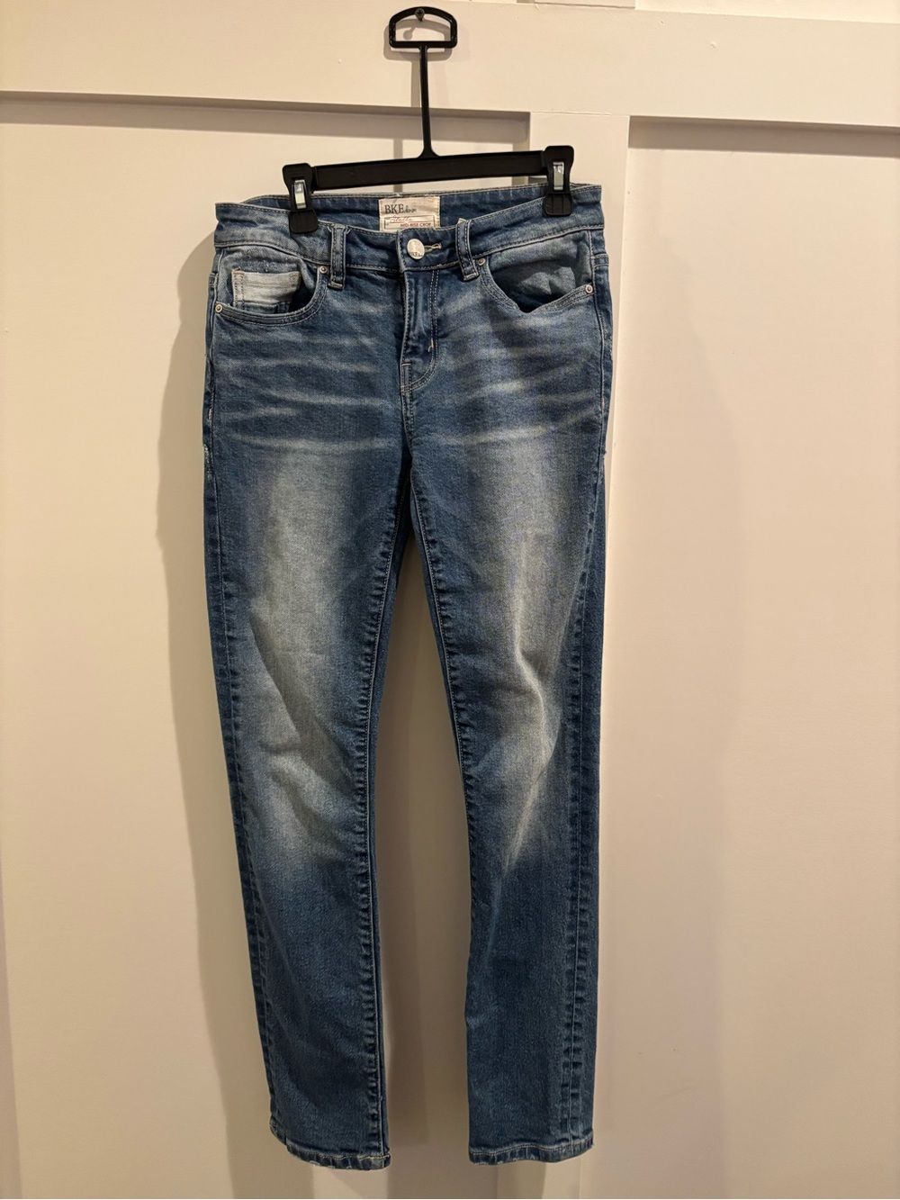 BKE Women's Skinny Jeans in Medium Blue Wash